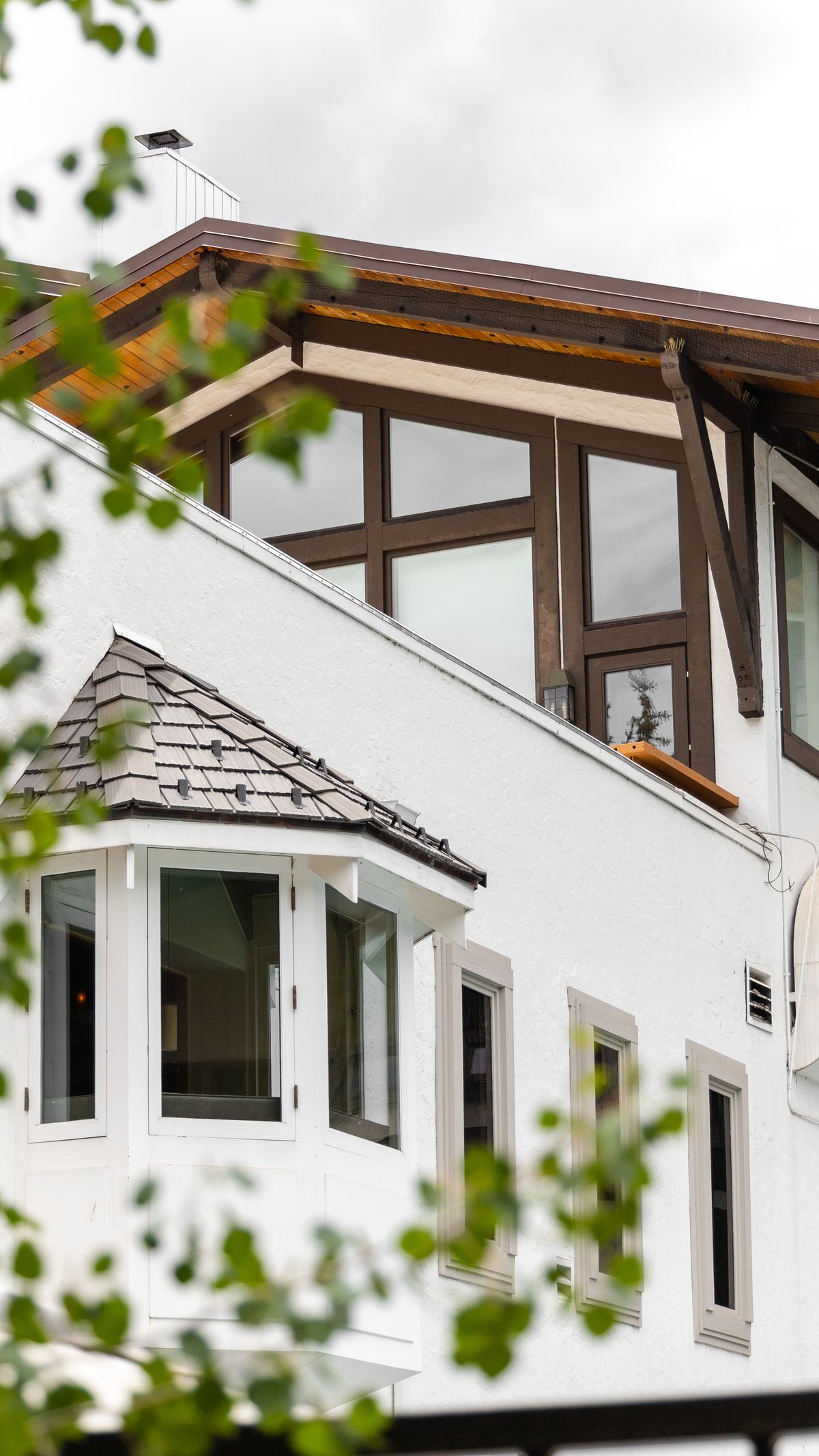 Architectural detail of a home exterior
